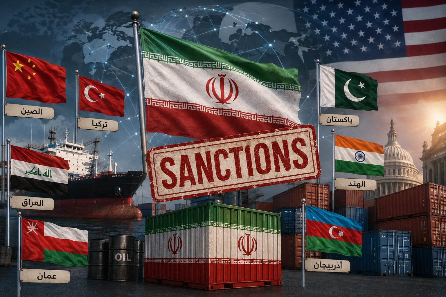 الصين وتركيا والعراق في صدارة قائمة عقوبات أميركية محتملة على إيران