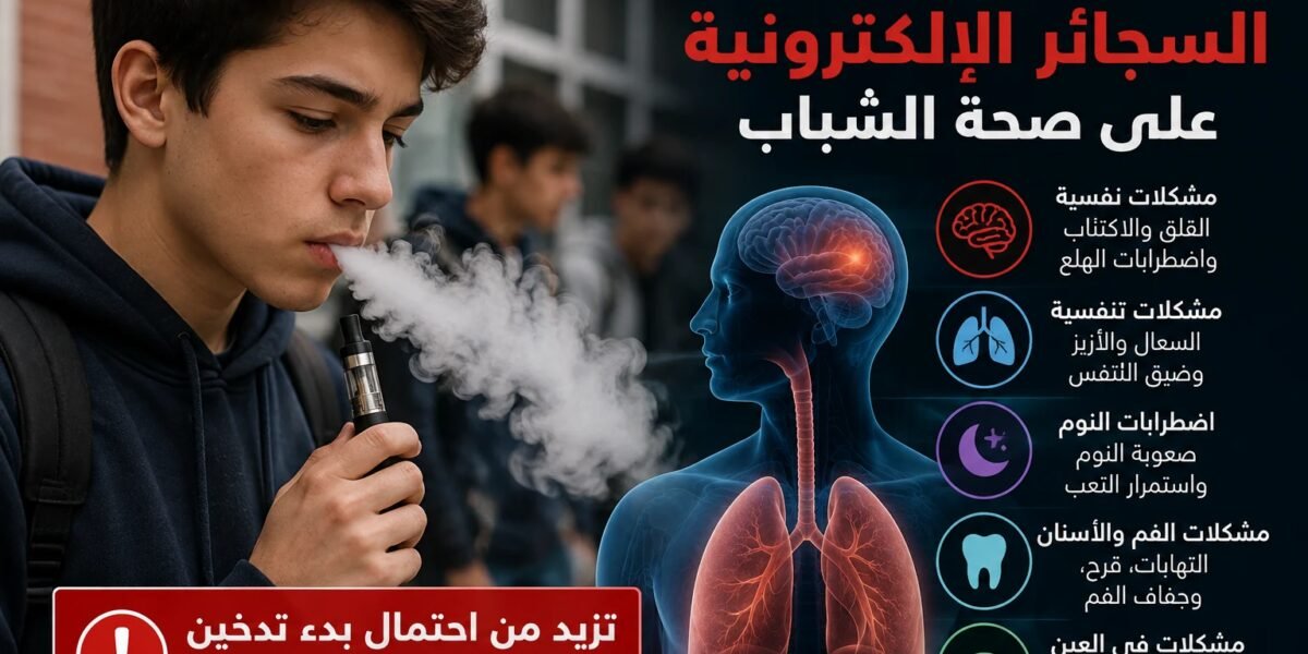 تحذير طبي من تأثير السجائر الإلكترونية على الأطفال والمراهقين
